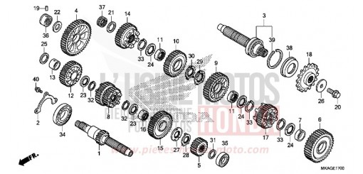 TRANSMISSION (NC750S/SA) NC750SAJ de 2018